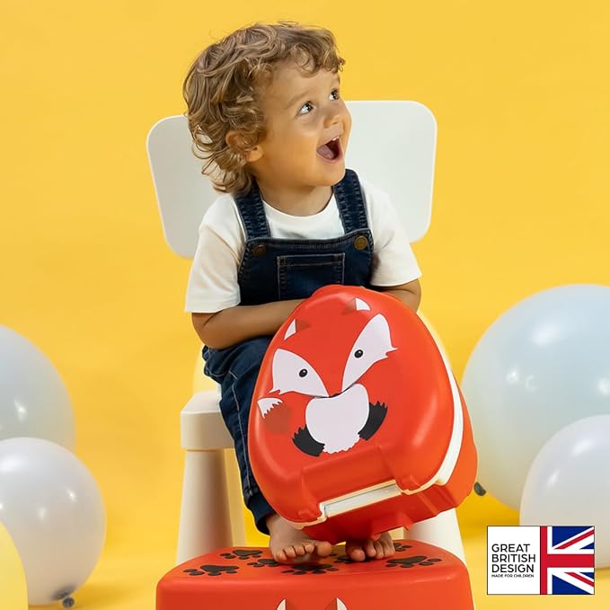 My Carry Potty - Fox Travel Potty, Award-Winning Portable Toddler Toilet Seat for Kids to Take Everywhere