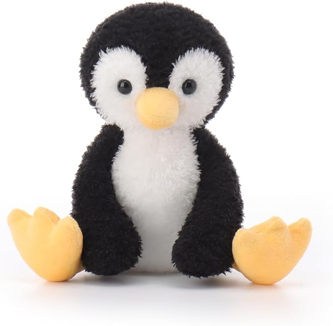 Apricot Lamb Velvet Penguin Stuffed Animals for Kids, Soft Cute Plush Toys for Baby Girl and Boy, 6.3 Inches