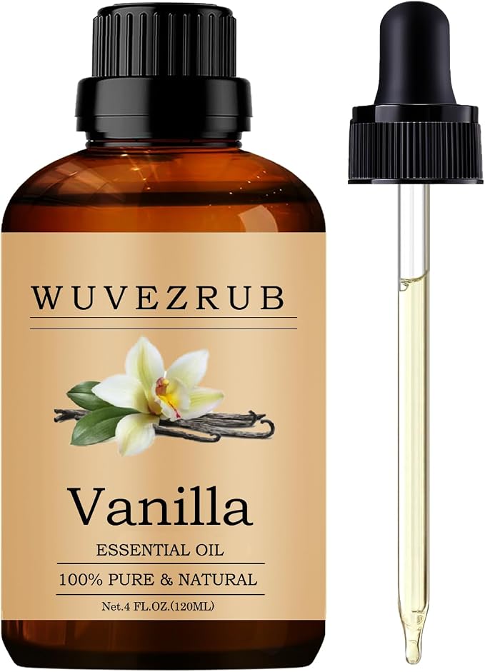 Vanilla Essential Oils, 120ML Pure and Natural Essential Oil for Aromatherapy Diffuser - Vanilla /4 Fl Oz