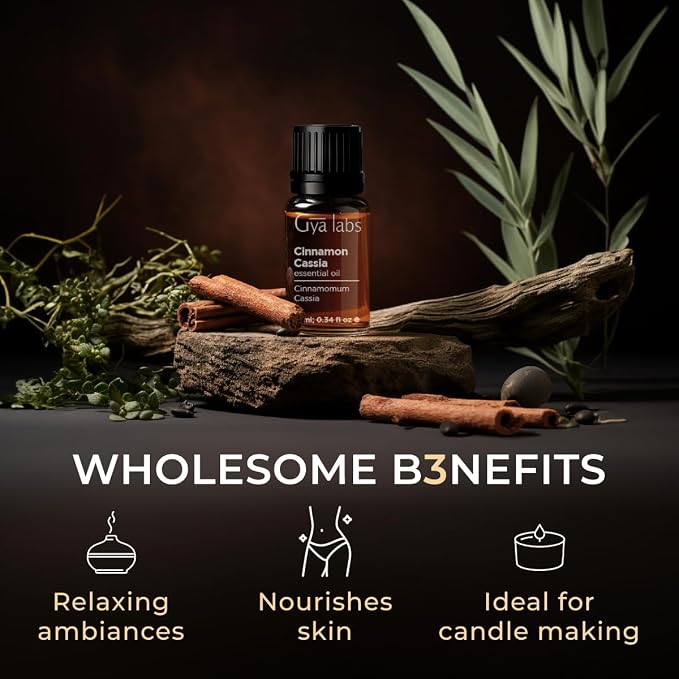 Coffee & Cinnamon Essential Oil Set - Aromatherapy Grade Essential Oils Set - 2x10ml - Gya Labs