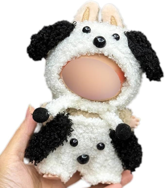 17cm Doll Clothes Accessories Outfits Cute Clothes Stylish Set (NO Doll) Black and White Puppy