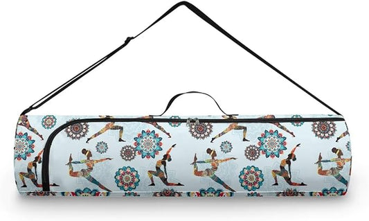 Yoga Mat Bags for Women Lightweight Gym Bag with Strap Full Zip Yoga Accessories