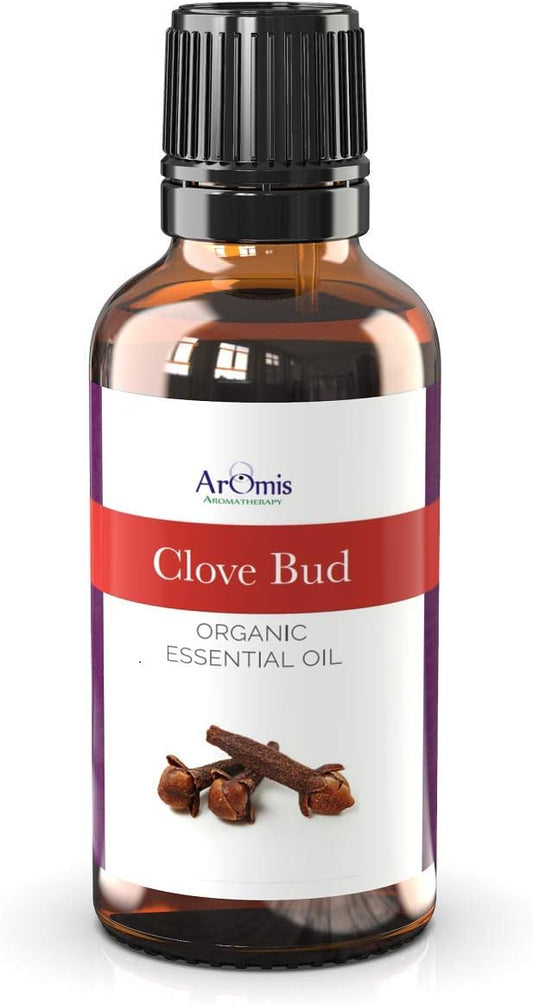 ArOmis Clove Bud Essential Oil - 100% Pure Therapeutic Grade - Undiluted, Premium Oil - 150 Micron Filtered, Perfect for Aromatherapy Diffusers (30ml / 1 fl oz)