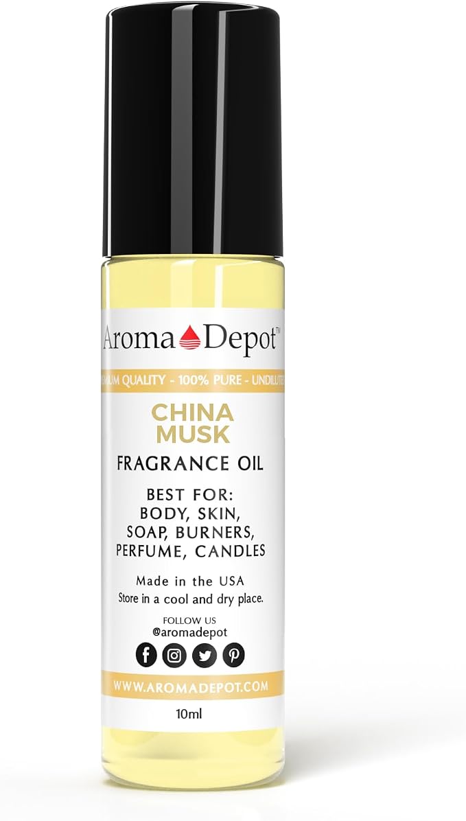 Aroma Depot 10ml. China Musk Unisex Perfume/Body Oil Our Interpretation, Premium Quality Uncut Fragrance Oil