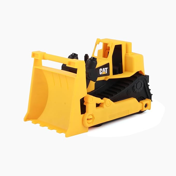 Cat Construction Fleet 10” Bulldozer Toy – Heavy‑Duty Plastic, Working Blade & Free‑Rolling Wheels, Indoor/Outdoor Sandbox Vehicle for Toddlers & Kids Ages 2 +