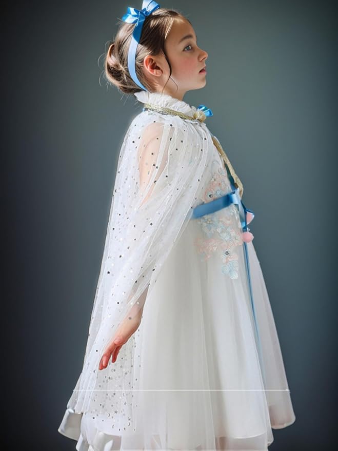 FKKFYY Rainbow Cape Cloak for Girl Princess