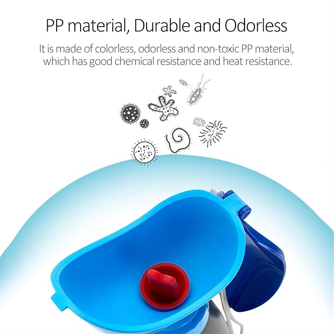 GREATLINK Travel Potty, Portable Leakproof Urinal Emergency Toilet Pee Bottle Cup Jar for Toddlers Kids Baby Boys and Potty Pee Training for Outdoor Car Travel Road Trip Camping Park Beach(1 PC Red)