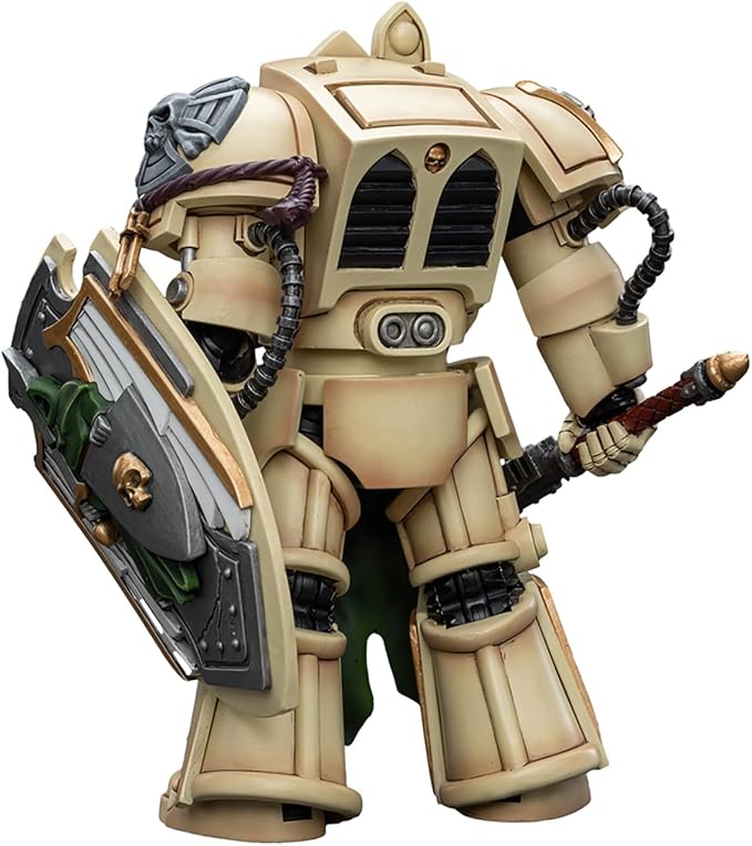 JOYTOY Warhammer 40K 1/18 Action Figures - Dark Angels Deathwing Knight with Mace of Absolution 1 Perfect for Collectors & Decor - Ideal Gift for Birthdays - Christmas - Character Figure - JT9206