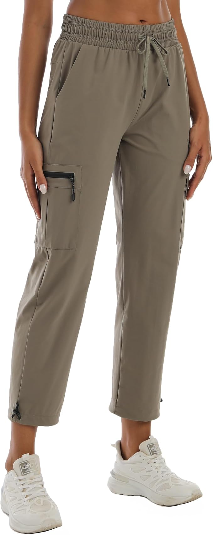 Rrosseyz Women's Hiking Pants with Pockets - Lightweight Water Resistant Joggers Cargo Pants for Casual Travel Golf Outdoor