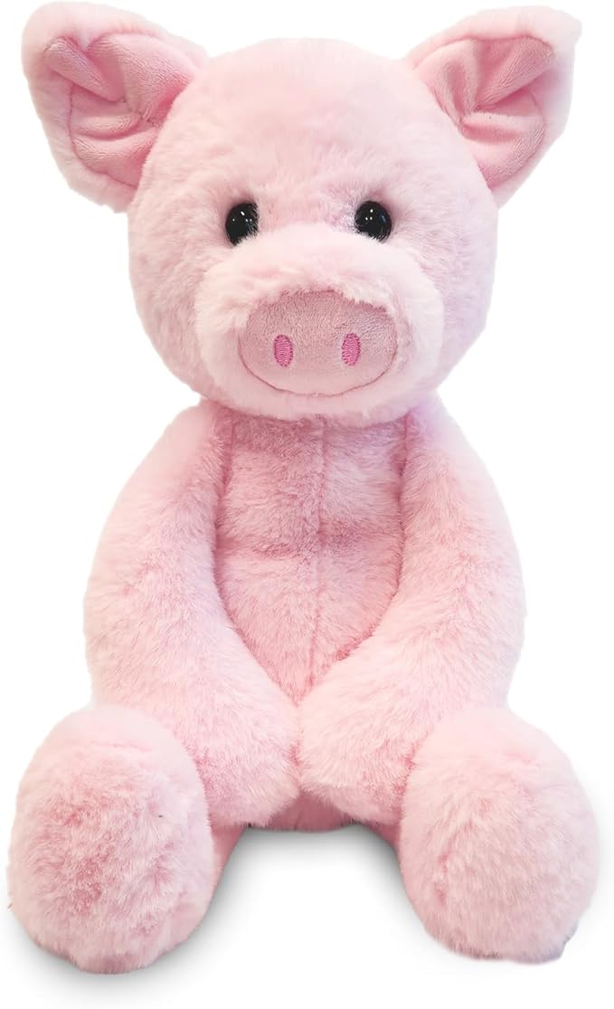 World's Softest Plush Pugs Pig, Lushee, Large, 16" Stuffed Animal for Baby, Toddler, Kids, Adults - Pig Plush Toy-Adorable Toy Made from Kid-Friendly, Quality Materials