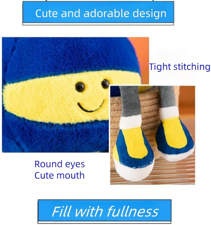 13.7" Cute Football Plush Toys Soft Stuffed Sport Throw Pillow Plush Ball Gift for Kids Birthday and Christmas Decoration (Volleyball)