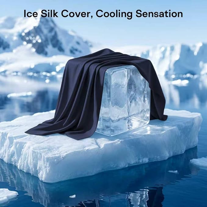 Neck Roll Pillow - Cooling Cover Round Neck Pillow for Sleeping - Memory Foam Cervical Roll Pillow - Ergonomic Bolster Pillow for Neck, Leg, Back, Yoga, Relaxing (Blue Purple)