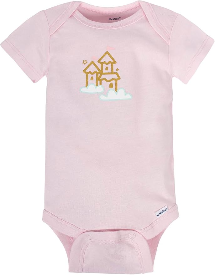 Gerber Baby Girls' 8-pack Short Sleeve Onesies Bodysuits