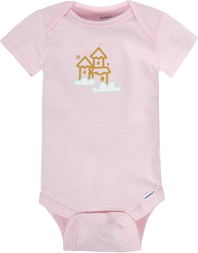 Gerber Baby Girls' 8-pack Short Sleeve Onesies Bodysuits