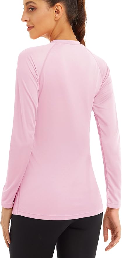 MAGCOMSEN Women's Long Sleeve Shirts UPF 50+ Sun Protection Shirts for Hiking Fishing Workout Rash Guard
