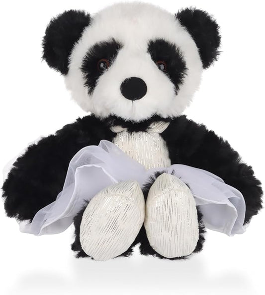 Apricot Lamb Ballet Panda Stuffed Animals for Kids, Soft Cute Plush Toys for Baby Girl and Boy, 7 Inches