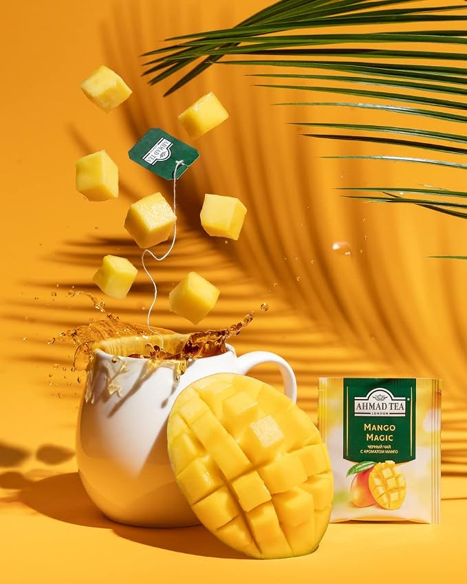 Ahmad Teas - Mango Black Tea 1.4oz - 20 Tea Bags (Pack of 2)
