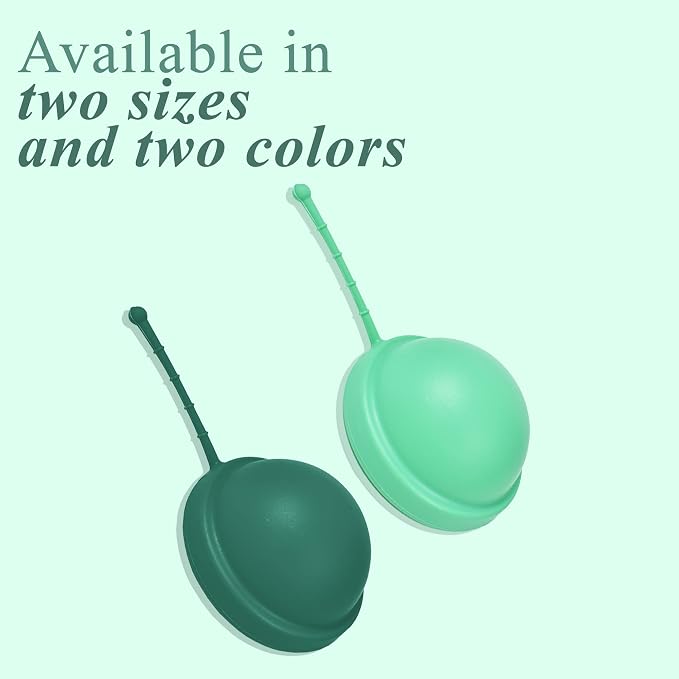 SHORDY Reusable Menstrual Disc (Small), 100% Medical-Grade Silicone, Flexible & Leak-Free Period Disc, Eco Friendly Feminine Hygiene & Care | Tampons, Pads & Cups Alternative (Green)
