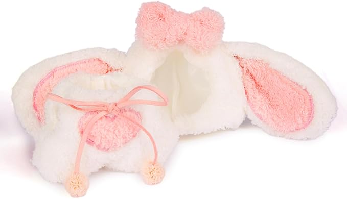 Plush Doll Clothes for Labubu - Cute Animal 17cm Doll Clothing, Premium Doll Accessories Clothes for Collectors or Display - Kawaii Big Eared Bunny Costume (No Dolls)