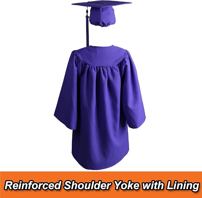 OSBO GradSeason Unisex Matte Kindergarten Graduation Gown Cap Tassel Set 2025