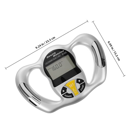 Uonlytech Handheld Body Fat Monitor Bmi Measurement Tool Digital Body Fat Scanner for Fitness Tracking and Health Analysis