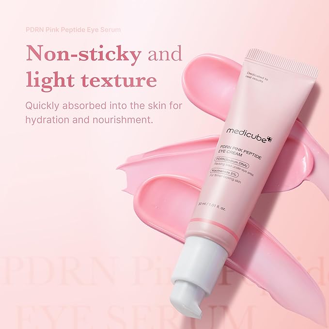 medicube PDRN Peptide Serum Duo for Face & Eye: PDRN Peptide Eye Serum and Salmon DNA Facial Serum for Radiant, Plump Skin | Korean Skincare, Gifts for Women, Skin Care Set