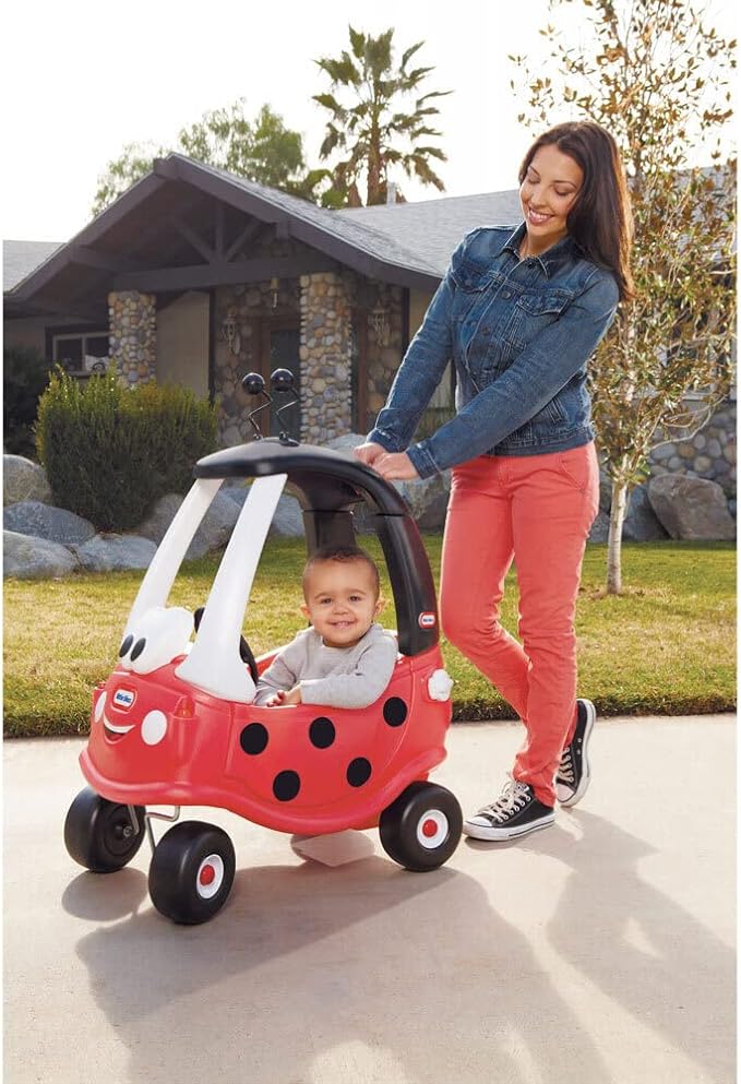 Little Tikes Ladybug Cozy Coupe Ride-On Car - Amazon Exclusive (Multi color), 91cmx75cmx42cm