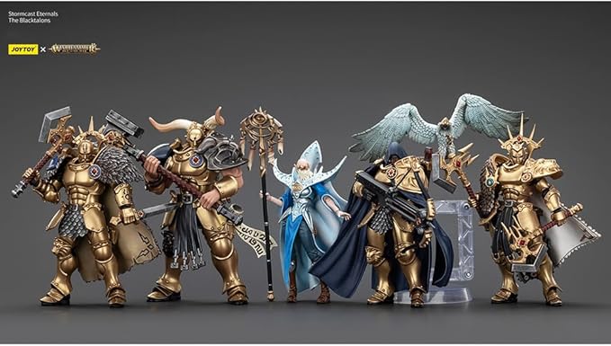JOYTOY Warhammer 1/18 Action Figure Age of Sigmar Stormcast Eternals The Blacktalons 5Pack Mecha Joy Toy Collection Model