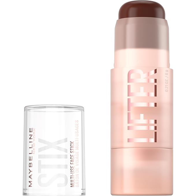 Maybelline Lifter Stix Multi-Use Face Stick - Contour, Bronzer, Concealer and Foundation Stick, All-In-One Creamy Face Makeup with Cranberry Seed Oil, 85, 1 Count