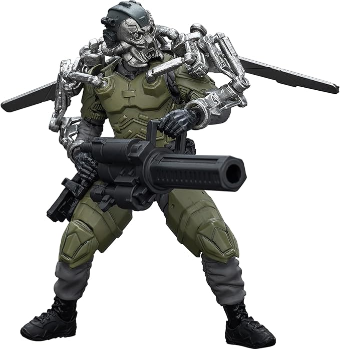 JOYTOY 1/18 Action Figure - Army Builder Promotion Pack Figure 29 - Lone Wolf with Exoskeleton ABS & PVC, Perfect for Collectors & Decor - 4.1 Inch, 3.49 OZ (JT1750)