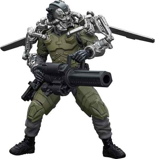 JOYTOY 1/18 Action Figure - Army Builder Promotion Pack Figure 29 - Lone Wolf with Exoskeleton ABS & PVC, Perfect for Collectors & Decor - 4.1 Inch, 3.49 OZ (JT1750)