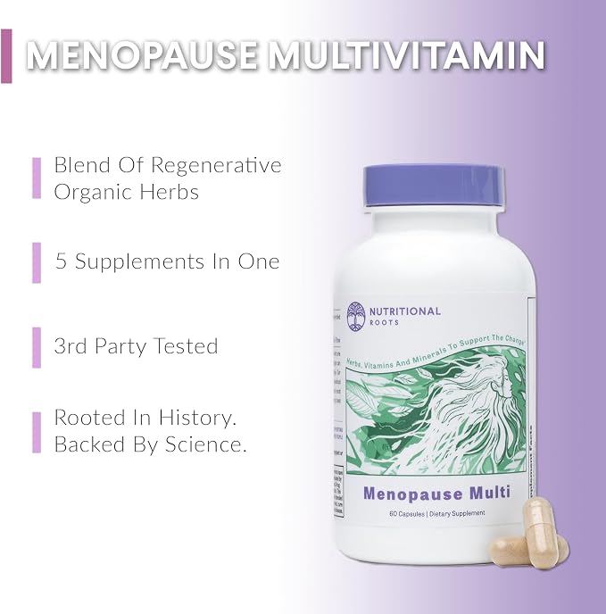 Nutritional Roots Menopause Support Vitamins for Women - 60 Capsules
