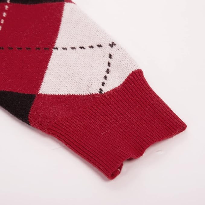 GRACE KARIN Womens Cardigan Sweater Fall Fashion Argyle Sweater Button Up Cardigan Teacher Outfits Preppy Clothes