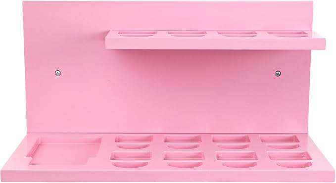 PHOENANCEE Floating Shelves for Little Tikes Story Dream Machine,Wall Shelf for Little Tikes Projector Books Audio Play Character Storage Tray Organizer for Toddlers and Kids Girls Boys,Pine(Pink)