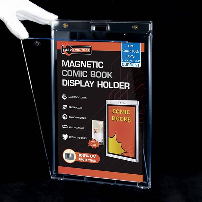 2ct Current Magnetic Display-Cases - Crystal Clear One Touch Comic-Book Holders, UV Protection Slab Protectors, Premium Wall-Mountable Holders