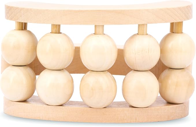 Bruizex Wood Therapy Massager | Wooden Lymphatic Drainage Roller | Maderoterapia Body Sculpting Tool for Cellulite & Post-Lipo Recovery | BBL, Tummy Tuck, 360 Lipo | Waist, Thighs, Back & Arms