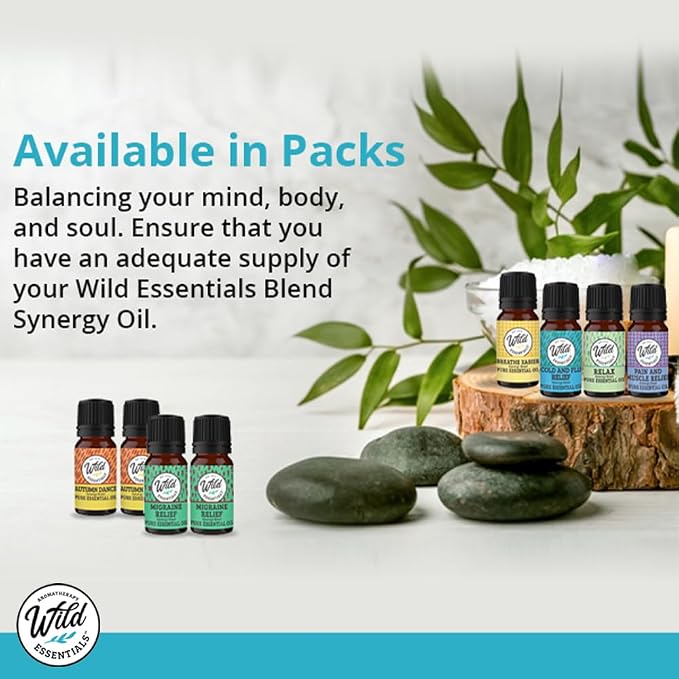 Wild Essentials Uplifting 100% Pure Essential Oil Synergy Blend, 10ml, Use for Mood Boost, Motivation, Happiness, Optimism, Made and Bottled in The USA