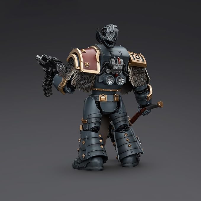 JOYTOY Warhammer 40K 1/18 Action Figure Space Wolves Varagyr Wolf Guard Squad Varagyr Terminator 1 The Horus Heresy 5.59 inch Collection Model
