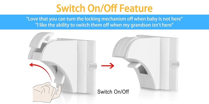 Vmaisi Magnetic Cabinet Locks for Babies (Standard, Count, 30.00)