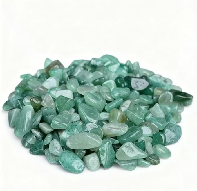 Bulk Raw Aventurine Crystals - Beginner DIY Healing Crystal Set, 0.6-1.2” Natural Unpolished Gemstones for Terrarium, Meditation, Tarot, Grids, Aroma Stone, 0.45lb