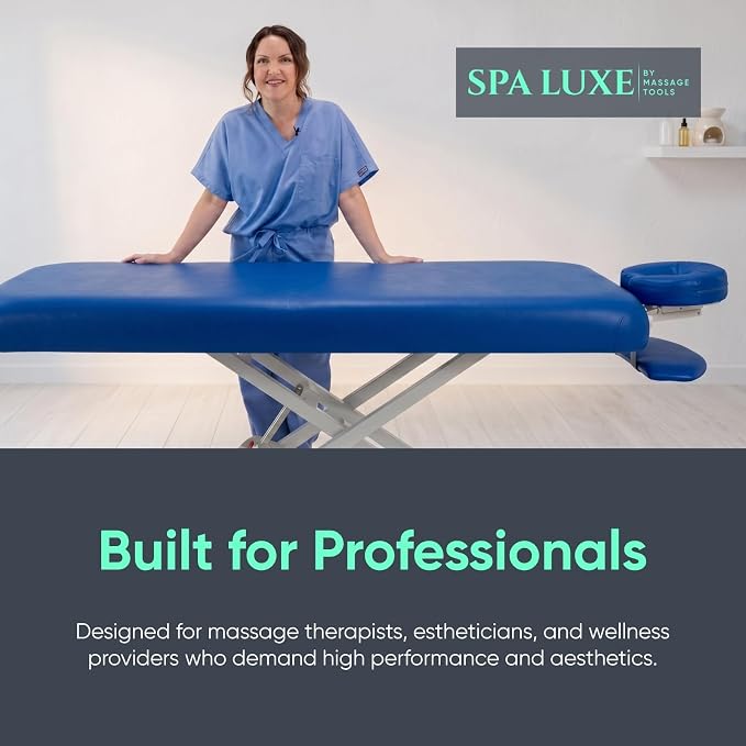 Electric Massage, Spa, and Treatment Table - Adjustable Height and Foot Control, ADA Compliant Treatment Table for Esthetician, Massage Therapists and Spa Professionals