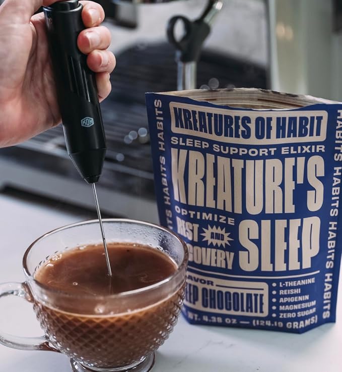 Kreatures of Habit KREATURE'S Sleep Elixir, Chocolate | Sugar-Free, With Ashwagandha, Chamomile, GABA, L-Theanine, Reishi & Magnesium, Sleep Support