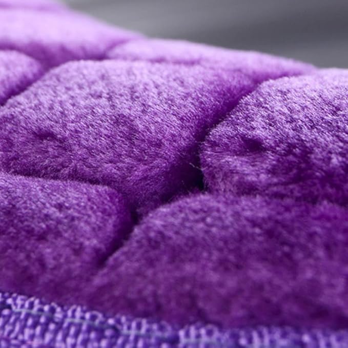 Toilet Seat Cover, Toilet Seat Cushion Warmer Washable Cover Pads with Zipper, Purple