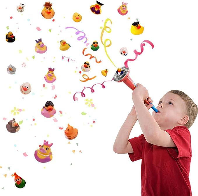 XY-WQ Rubber Duck 100 Pack for Jeeps Bath Toy Assortment - 2.3 Inch Bulk Floater Duck for Kids - Baby Showers Accessories - Party Favors, Birthdays, Bath Time, and More (50 Varieties)
