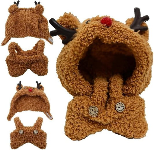 Doll Clothes(NO Doll), 17cm Cute Dolls Outfit with Accessories for Boys and Girls Stylish Adorable Dolls Clothes Accessories - Brown