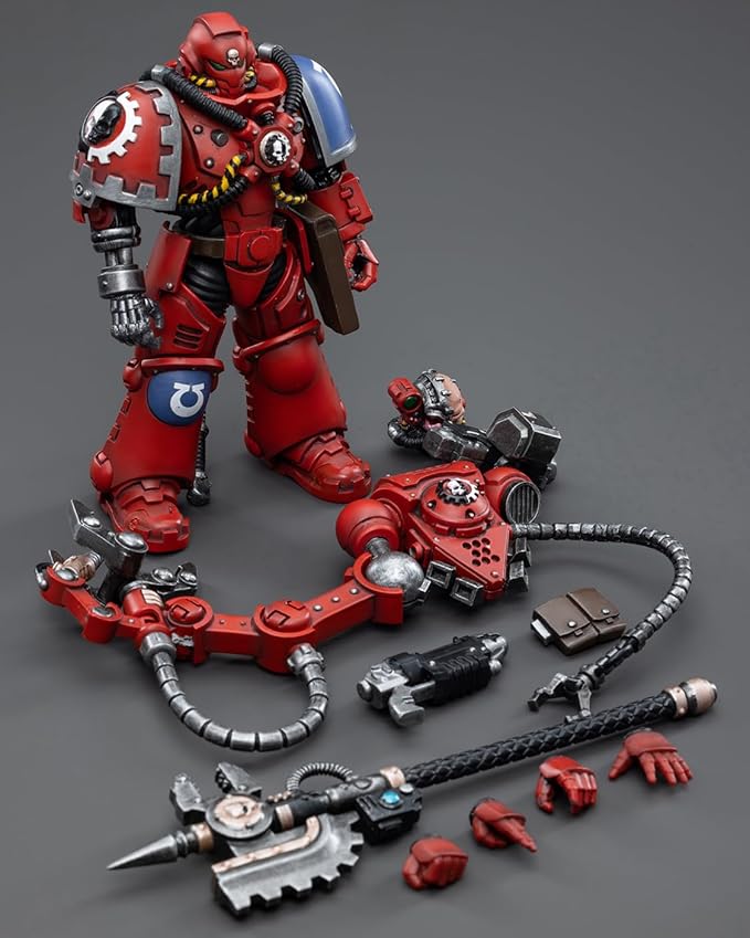 JOYTOY Warhammer 40K 1/18 Action Figures, Ultramarines Primaris Techmarine Perfect for Collectors & Decor, Ideal Gift for Birthdays, Christmas, Character Figure - JT3761