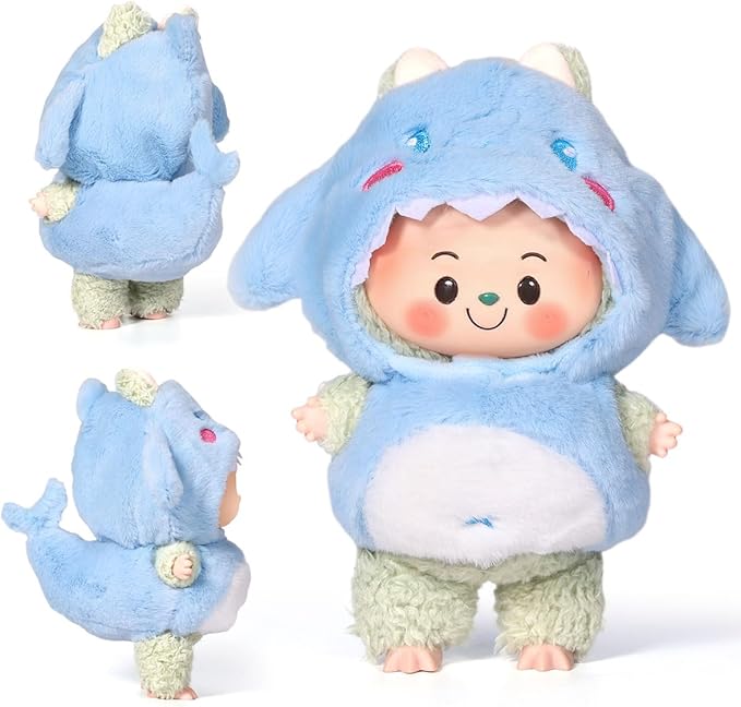AICase for 17cm Doll Clothes/Outfit,Clothing Set for 17cm Doll,2 Piece Set Hat Clothing,Boys and Girls Stylish Adorable Clothes Accessories-04