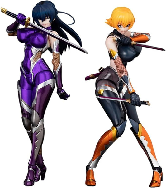 2pcs Igawasakura and Igawa Asagi Figure Movable Character Models 6.3" Interchangeable Parts Original Painting Anime Figure Desktop Collections