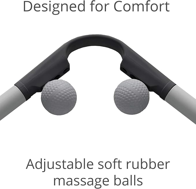 Body Back AccuMassage FSA Eligible - Dual Pressure Point Massage Tool & Massage Hammer - 2 in 1 Design - Shiatsu Neck Massager Tool, Golf Ball Percussion Massager for Deep Tissue Pain Relief
