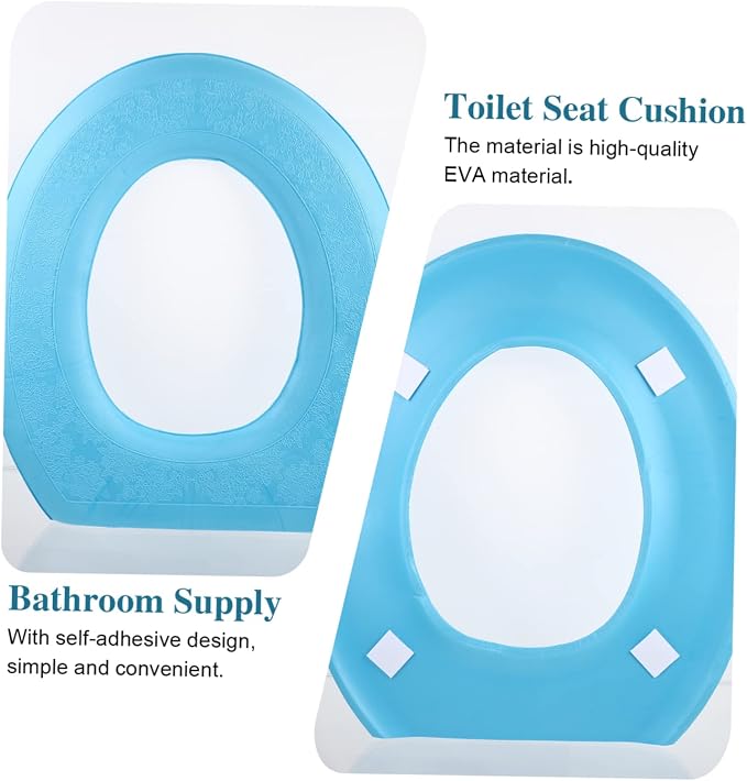 Luxshiny Breathable Eva Toilet Seat Cover Comfortable Cushion for Home Travel and Public Restrooms Easy to Clean Portable and Reusable Toilet Pad
